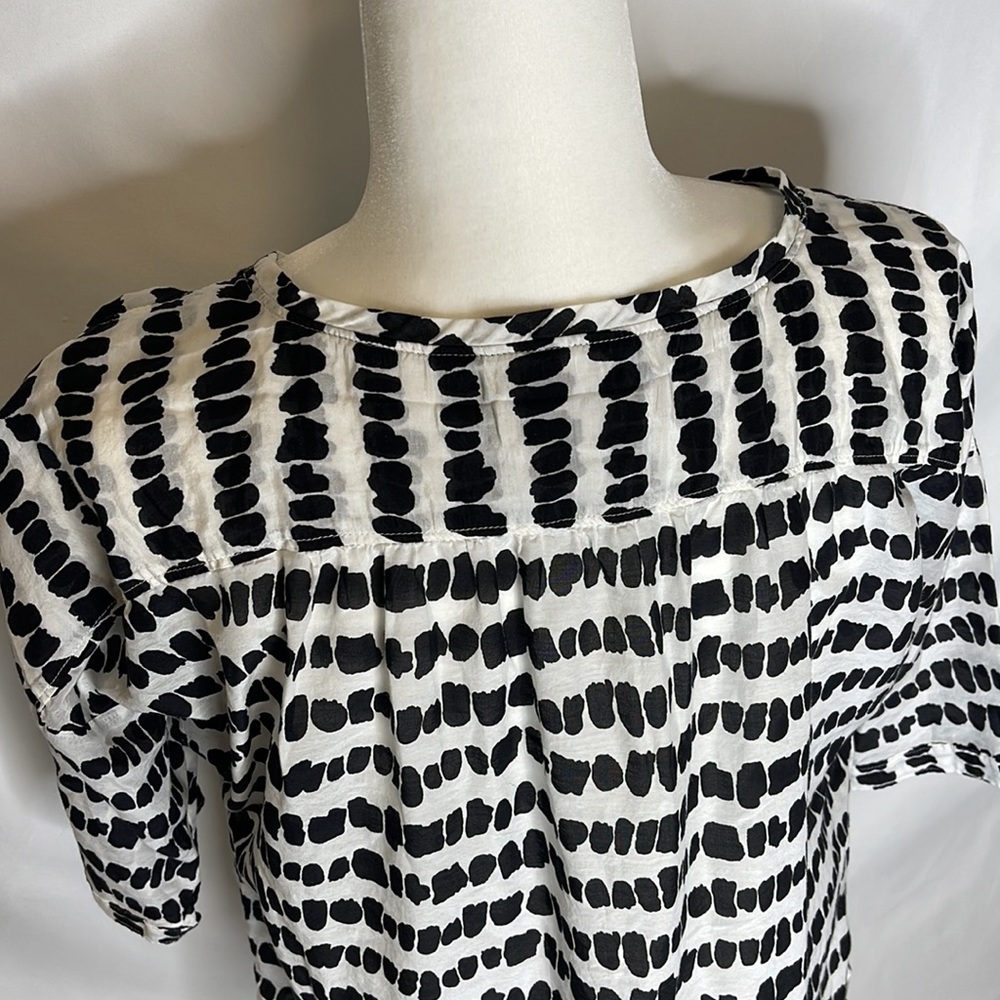 Loft Lightweight Blouse Geometric Pattern Sz S - image 4